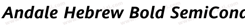 Andale Hebrew Bold SemiCond字体转换
